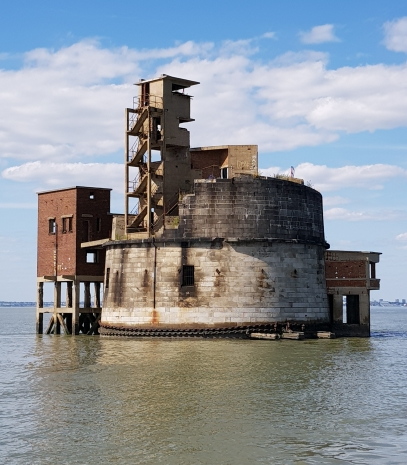 Grain Tower, clearly shows WWII additions Grain Tower, clearly shows WWII additions